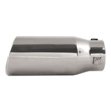 DC Sports Polished Stainless Universal Bolt On Exhaust Slant Cut Tip (2.875" Inlet 3.75" Outlet)