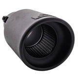 DC Sports Black Universal Bolt On Exhaust Slant Cut Tip (2.25" Inlet 3.75" Outlet)