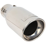 DC Sports Polished Stainless Universal Bolt On Exhaust Slant Cut Tip (2.25" Inlet 3.75" Outlet)