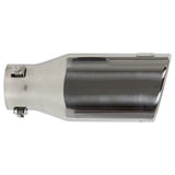 DC Sports Polished Stainless Universal Bolt On Exhaust Slant Cut Tip (2.25" Inlet 3.75" Outlet)