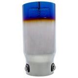 DC Sports Polished Stainless Universal Bolt On Exhaust Slant Cut Tip (2.87 Inlet 3.5" Outlet)